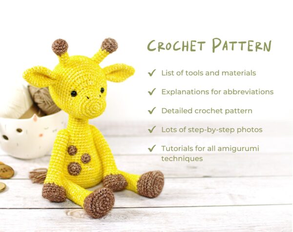 Amigurumi Giraffe Pattern and Tutorial