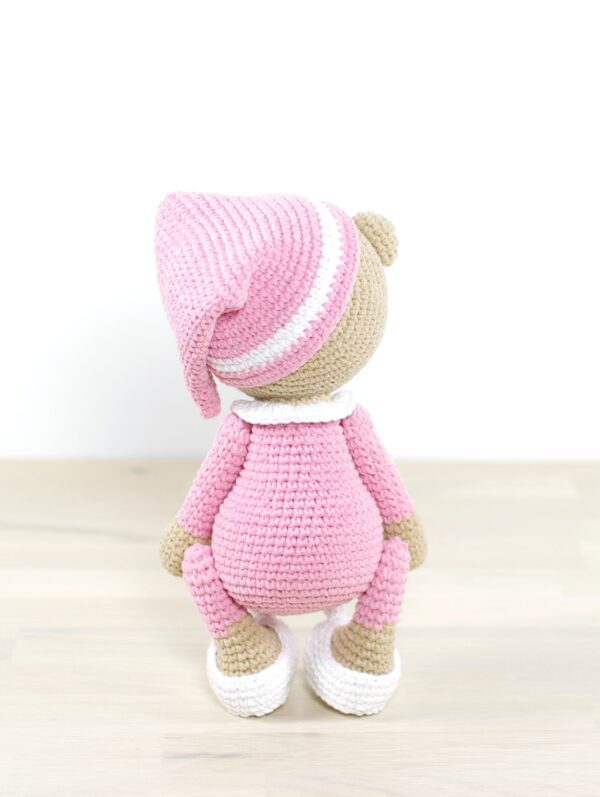 Crochet Bear Pattern - Sleepy Teddy Bear in Pajamas