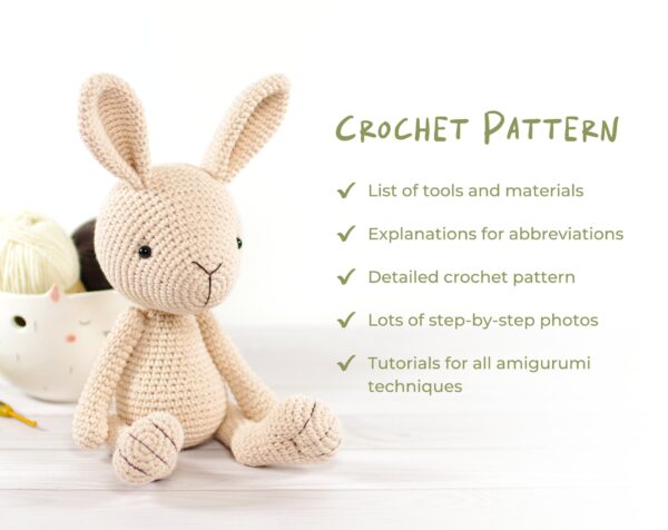 Crochet pattern - Amigurumi Bunny