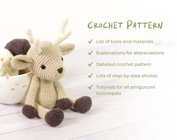 Crochet Pattern - Amigurumi Deer