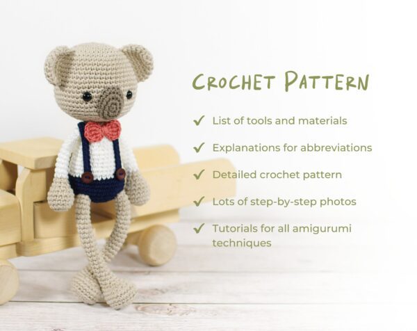 Crochet Pattern - Amigurumi Koala Bear
