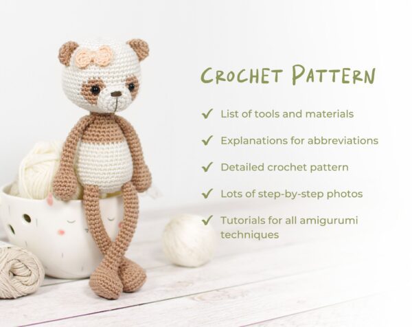 Crochet Pattern - Panda Bear