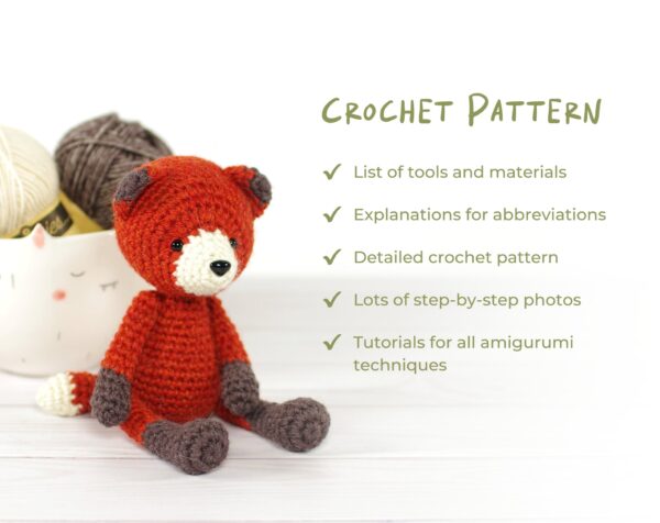 Crochet Pattern - Small Amigurumi Fox