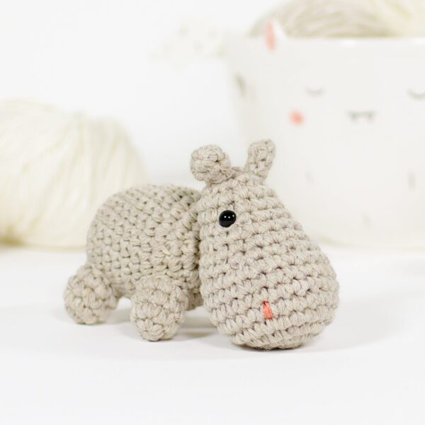 Crochet Pattern - Small Amigurumi Hippo