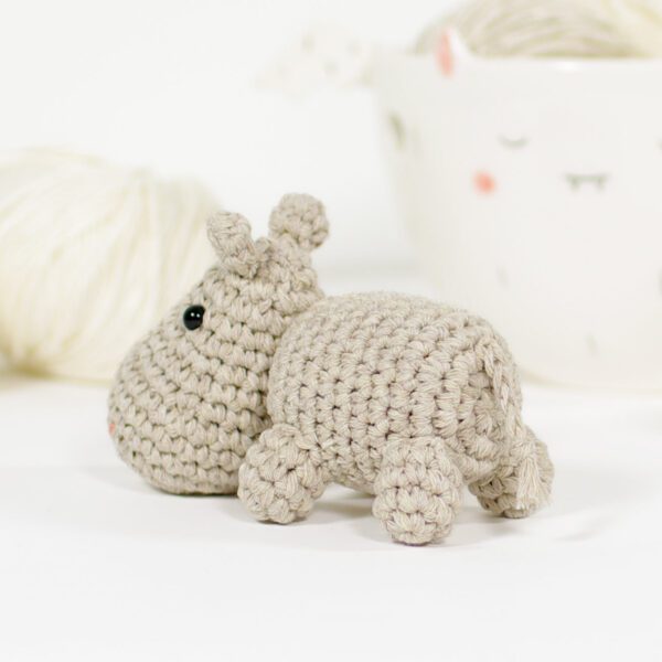 Crochet Pattern - Small Amigurumi Hippo