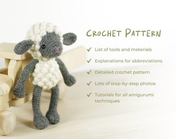 Crochet Pattern - Small Amigurumi Sheep