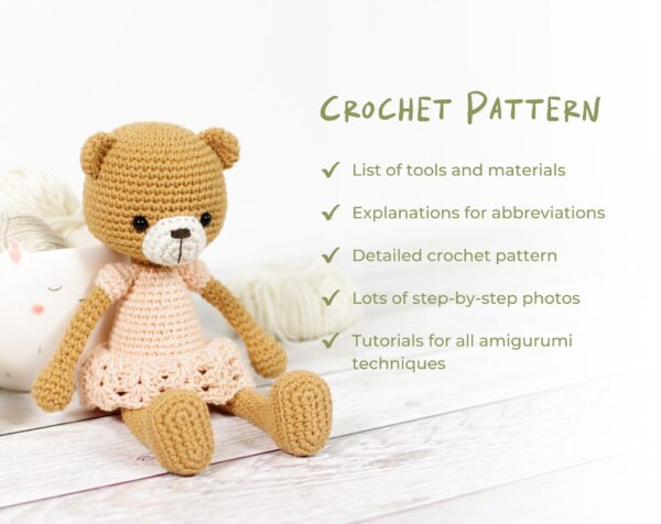Crochet Pattern - Teddy Bear