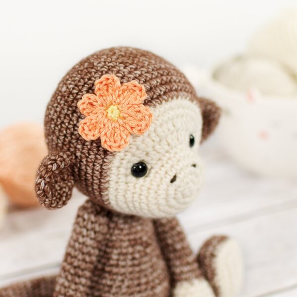 Monkey Crochet Pattern - Amigurumi Animal Pattern and Tutorial