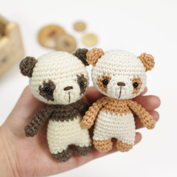 Crochet Pattern – Charlie the Tiny Panda Bear
