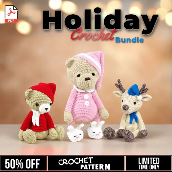 3 in 1 Holiday Crochet Bundle